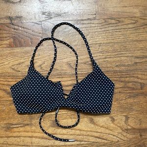 Black and White Bikini Top